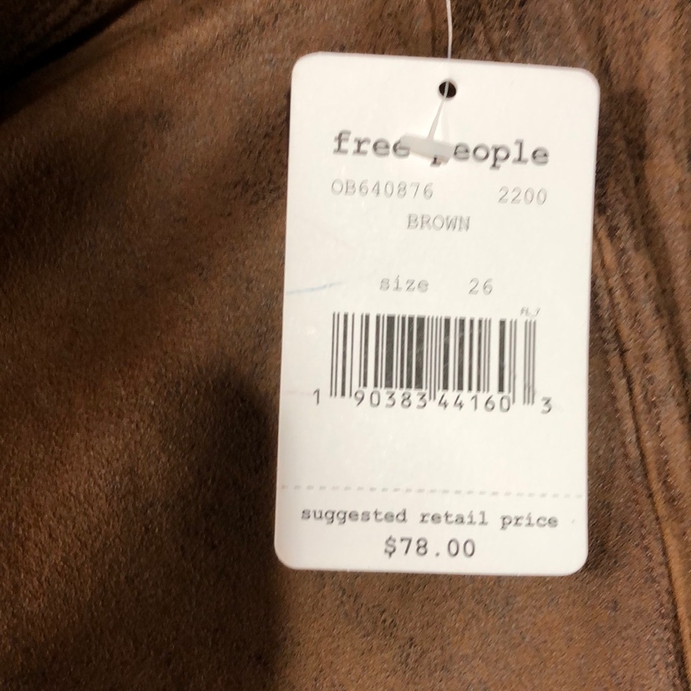 NWT Free People brown leggings size 26 - Picture 6 of 9